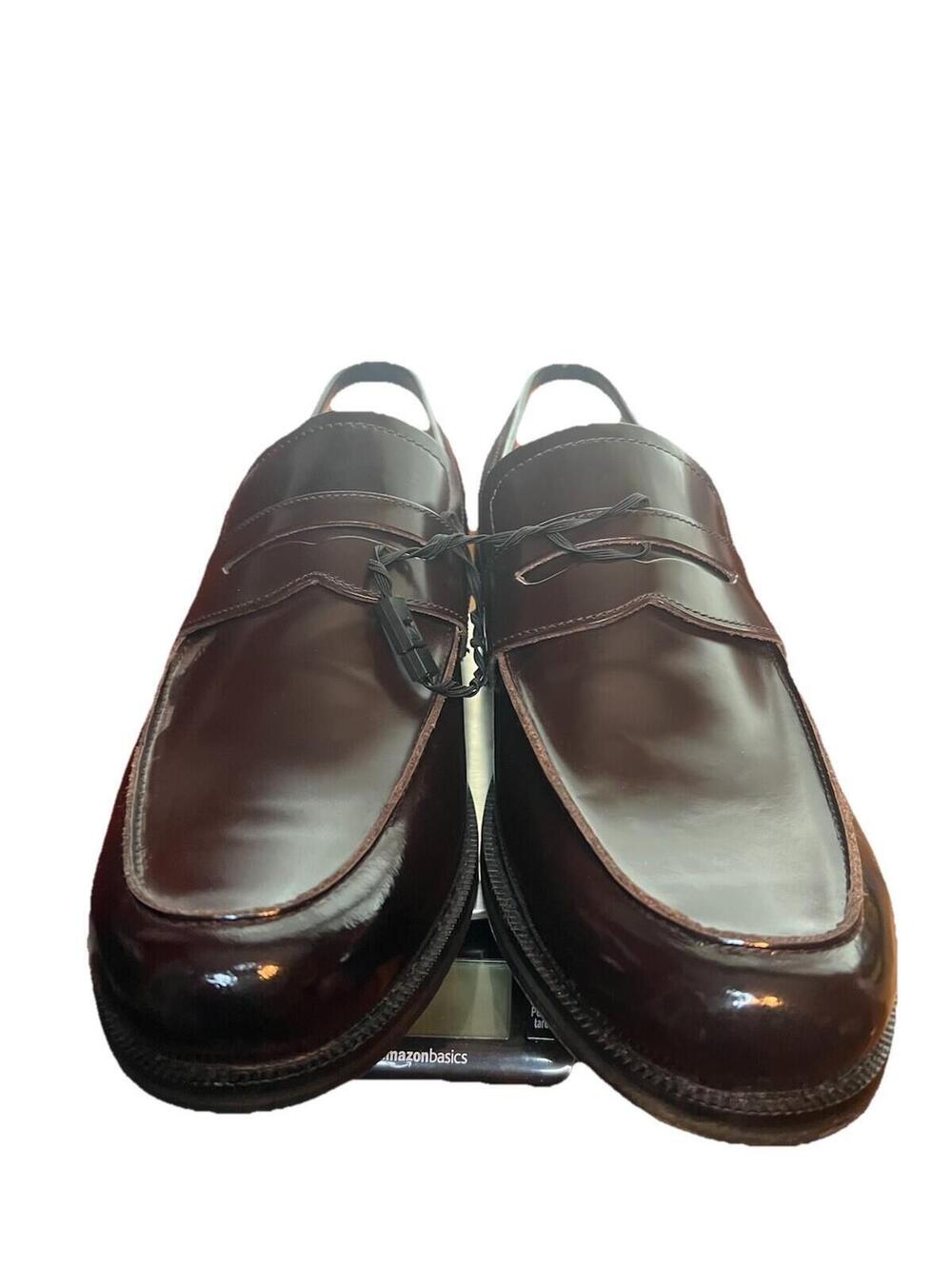 NWOT Brand new Express Men's Burgundy Leather Penny Loafers